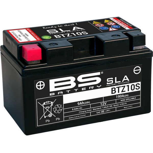 BS Battery BTZ10S (FA) SLA - Sealed & Activated