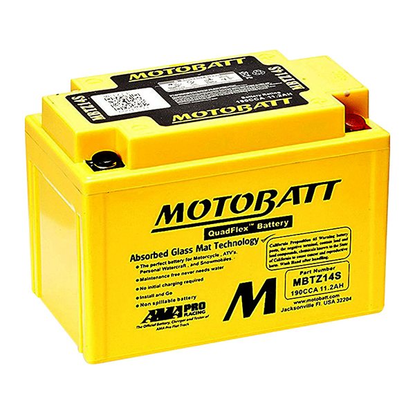 MotoBatt Battery, MBTZ14S
