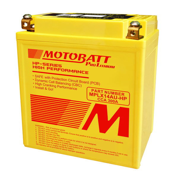 MotoBatt lithium akku MPLX14AU-HP