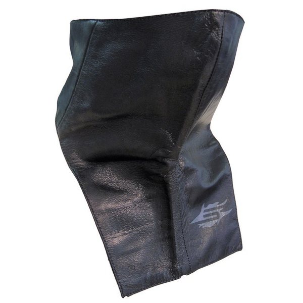 Sweep Leather Scarf, black L