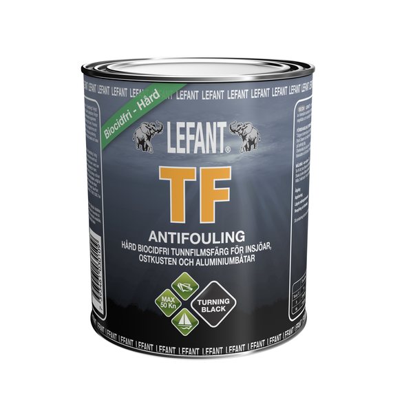 Lefant TF -Hard antifouling-maali musta/harmaa 750ml