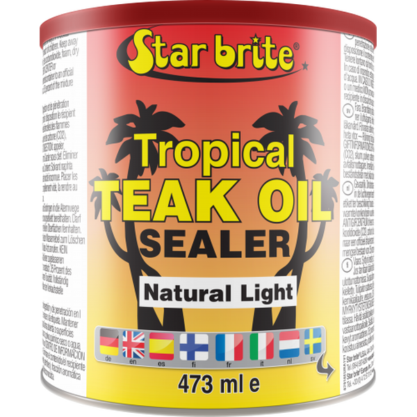 Star brite Tropical Teak Oil/Sealer Natur.Light Teak tropik.öljy 500ml