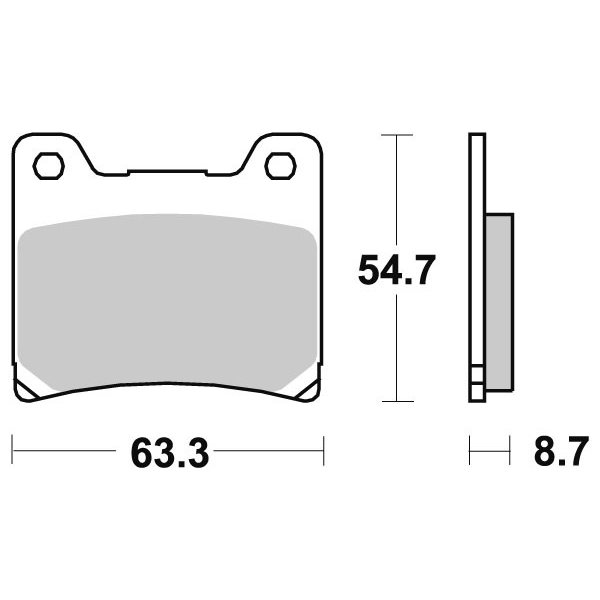 SBS Jarrupalat Sintered Taakse