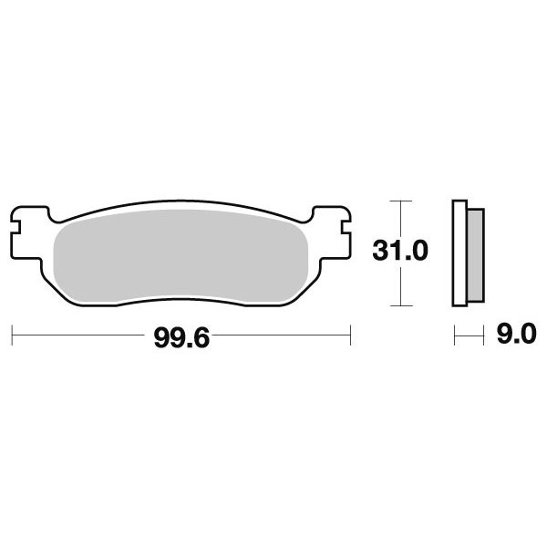 SBS Jarrupalat Sintered Taakse