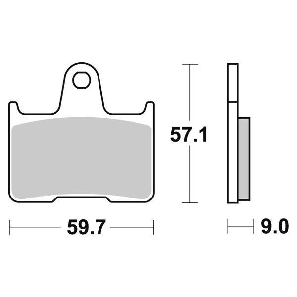 SBS Jarrupalat Sintered Taakse