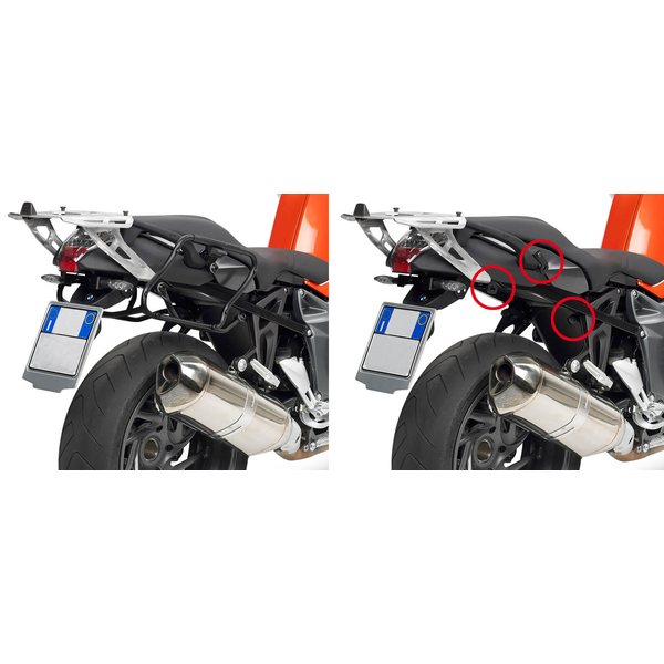 Givi Rapid release tubular side-case holder for MONOKEY® SIDE cases