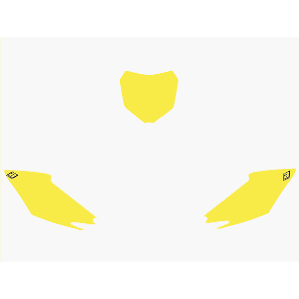 Blackbird numeropohjat keltainen CRF250 14-/CRF450 13-16