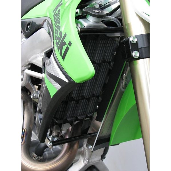 AXP Racing Radiator Braces Black Spacers Kawasaki KX250F 15-16