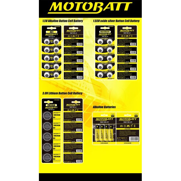 MotoBatt AG8,LR1120,391/381 1.5V Alkaline battery (10pcs)