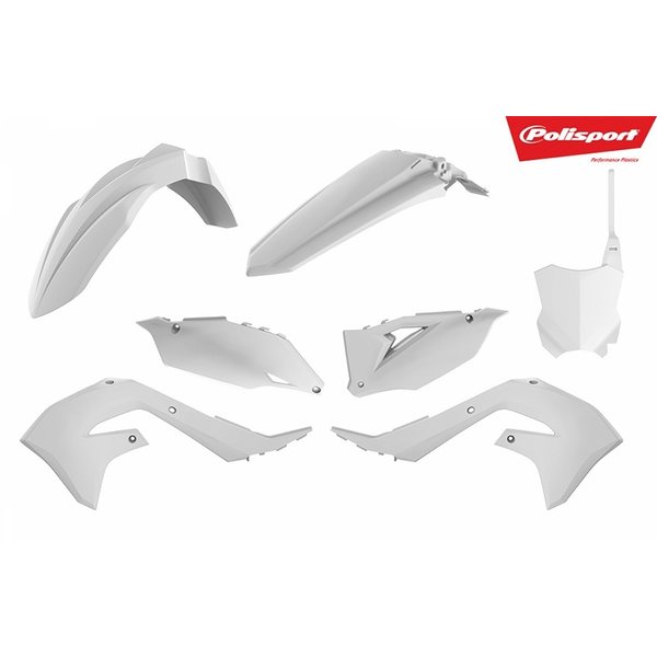 Polisport plastic kit KX450 19- White