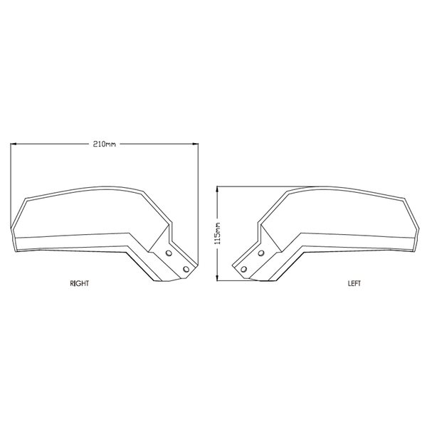 Puig Hand Guards Yamaha Mt-09 Tracer 18'- C/Light Smoke