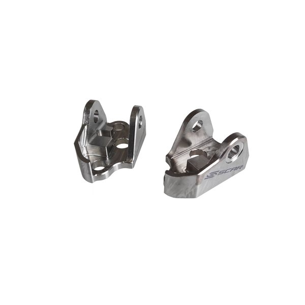 Scar Titanium Foot Peg Mount Brackets - titanium Gr5-Ti