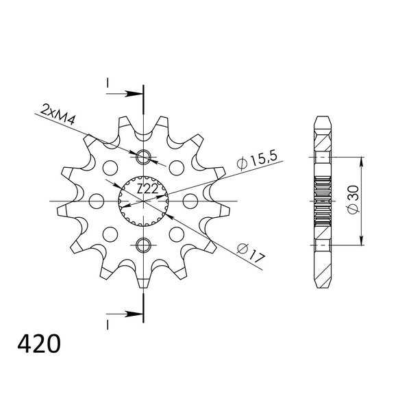 Supersprox / JT Front sprocket 1256.13