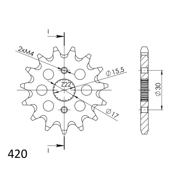 Supersprox / JT Front sprocket 1256.14