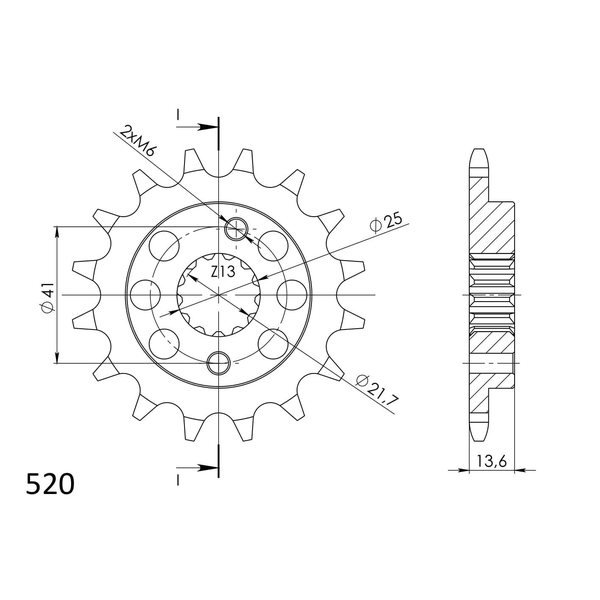 Supersprox / JT Front sprocket 1307.15