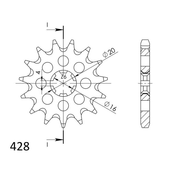 Supersprox / JT Front sprocket 416.14