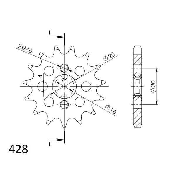 Supersprox / JT Front sprocket 417.13