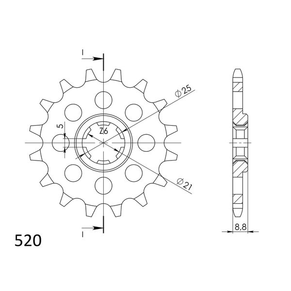 Supersprox / JT Front sprocket 507.13