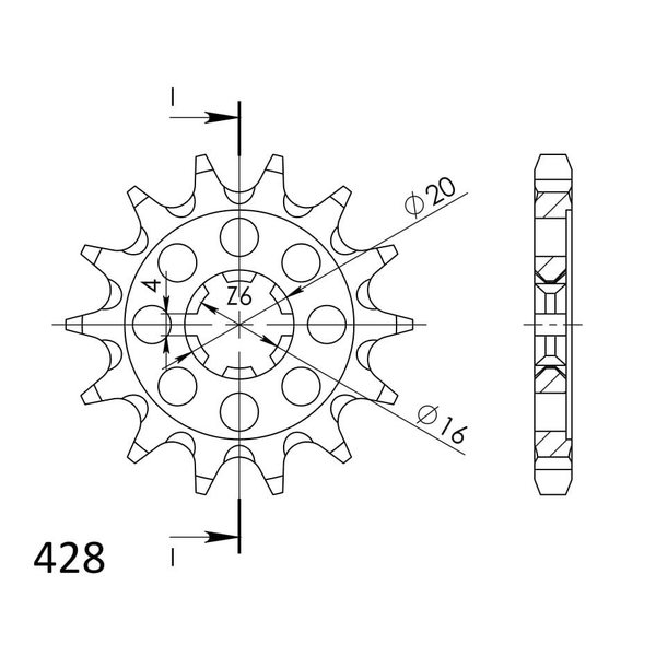 Supersprox / JT Front sprocket 555.13