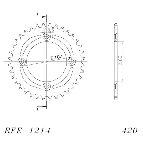 Supersprox / JT Rear sprocket 1214.46