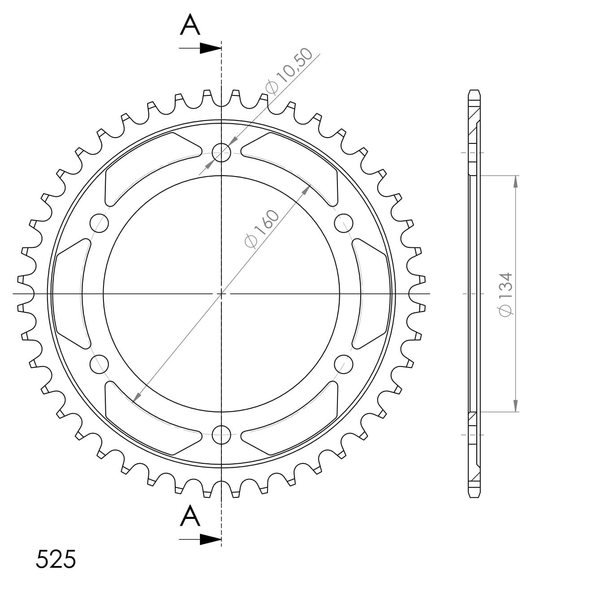 Supersprox / JT Rear sprocket 1307.43