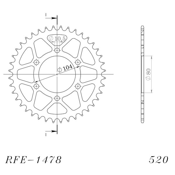 Supersprox / JT Rear sprocket 1478.40