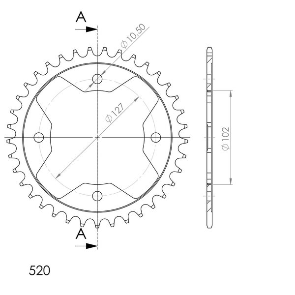 Supersprox / JT Rear sprocket 1480.37