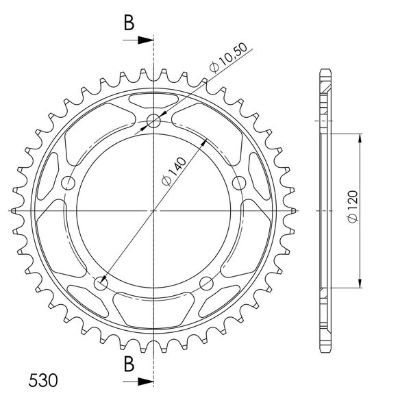 Supersprox / JT Rear sprocket 1800.42