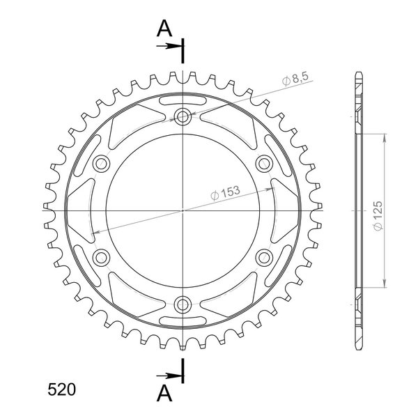 Supersprox / JT Rear sprocket 210.43