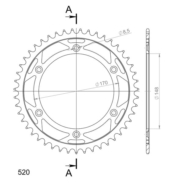 Supersprox / JT Rear sprocket 828.48