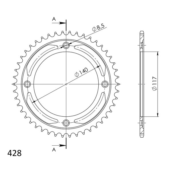 Supersprox / JT Rear sprocket 831.46