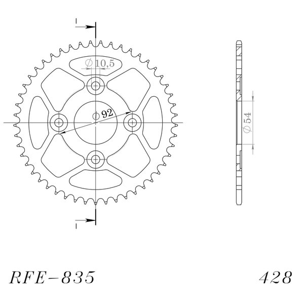 Supersprox / JT Rear sprocket 835.46