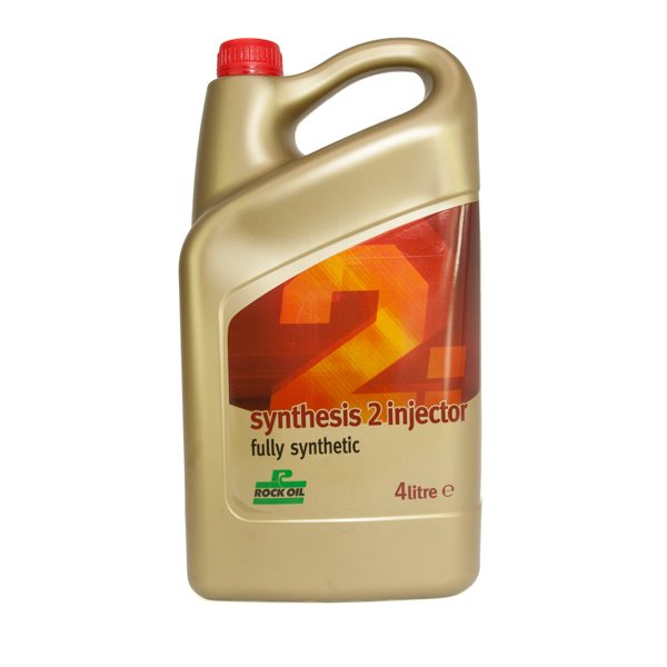Rock Oil Synthesis 2 Injector, fully synthetic 2-Stroke Racing oil, 4-L
