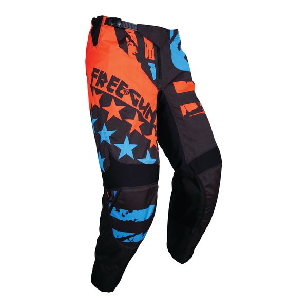 Freegun PANT USA, KID, 6/7 20, NEON ORANGE BLUE