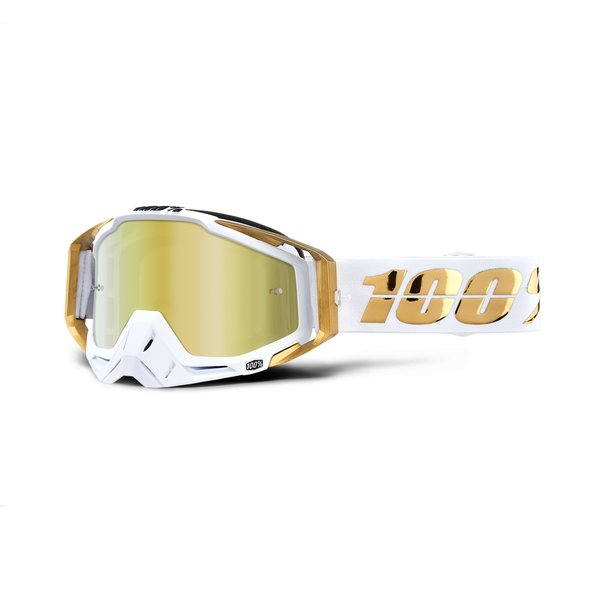 100% RACECRAFT Goggle LTD - Mirror Gold Lens, ADULT