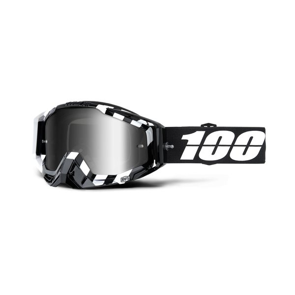100% RACECRAFT Goggle Alta - Mirror Silver Lens, ADULT
