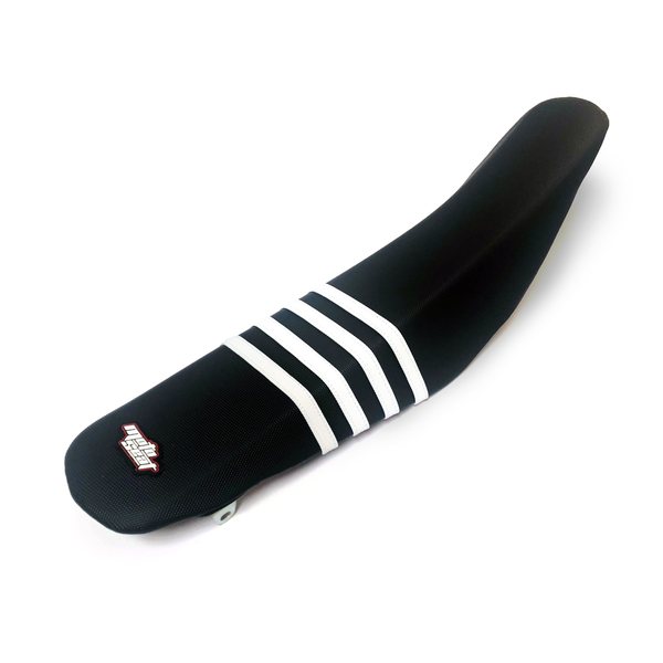 Moto Seat Seat Cover Stripes, BLACK WHITE, KTM 17-19 450 EXC-F, 16-18 450 SX-F, 18-19 250 EXC TPI/300 EXC TPI, 17 250 EXC/300 EXC, 17-19 250 EXC-F, 17-18 250 SX, 16-18 250 SX-F, 17-19 350 EXC-F/500 EXC-F, 16-18 350 SX-F, 16-18 125 SX/150 SX, 17-18 125 XC