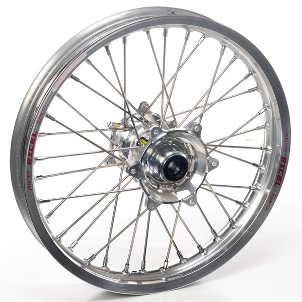 Haan Wheels Complete Wheel, 1,60, 21", FRONT, SILVER, KTM 16-20 450 EXC-F, 15-20 450 SX-F, 18-20 250 EXC TPI/300 EXC TPI, 16-17 250 EXC/300 EXC, 16-20 250 EXC-F, 15-20 250 SX/250 SX-F, 16-20 350 EXC-F, 15-20 350 SX-F, 16 125 EXC/200 EXC/500 EXC, 15-20 12