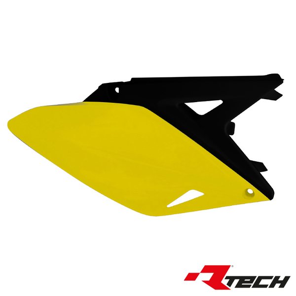 Rtech Side Panels, YELLOW BLACK, Suzuki 10-18 RM-Z250