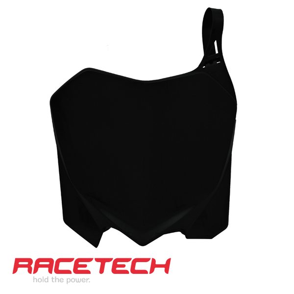 Rtech Number Plate, BLACK, Honda 09-12 CRF450R, 10-13 CRF250R, SHERCO 16-17 450 SEF, 16-17 250 SE/250 SEF/300 SE/300 SEF