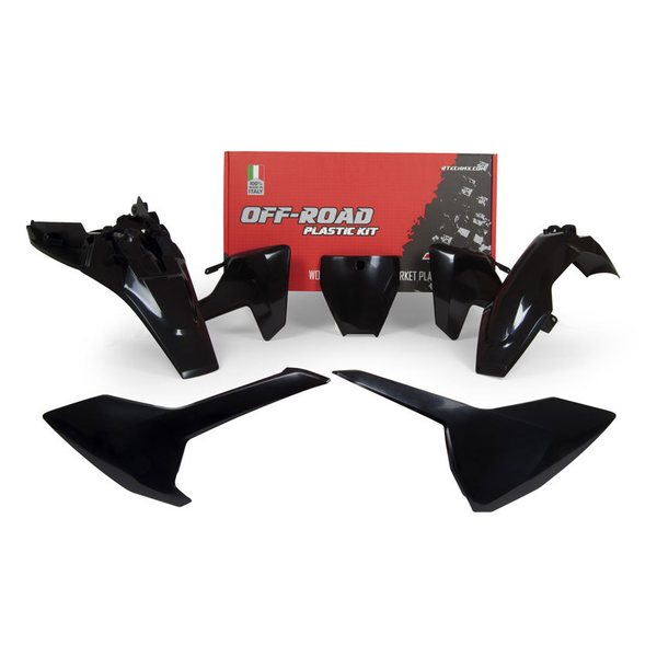 Rtech Plastic Kit, BLACK, Husqvarna 20 TC 85, 18-19 TC 85 (17/14)/TC 85 (19/16)