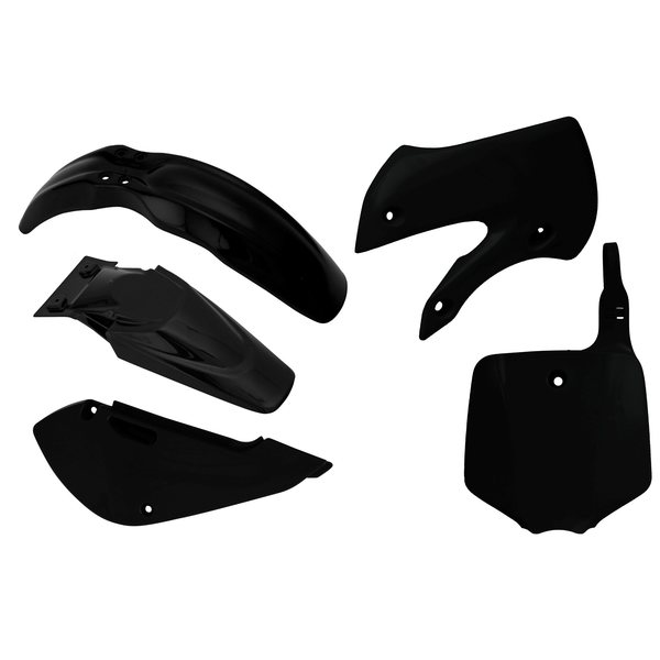 Rtech Plastic Kit, BLACK, Kawasaki 01-20 KX65