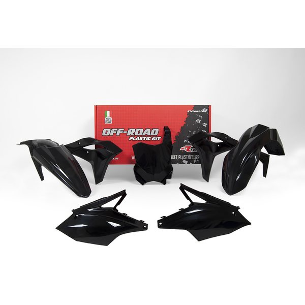 Rtech Plastic Kit, BLACK, Kawasaki 19-20 KX250, 17-18 KX250F