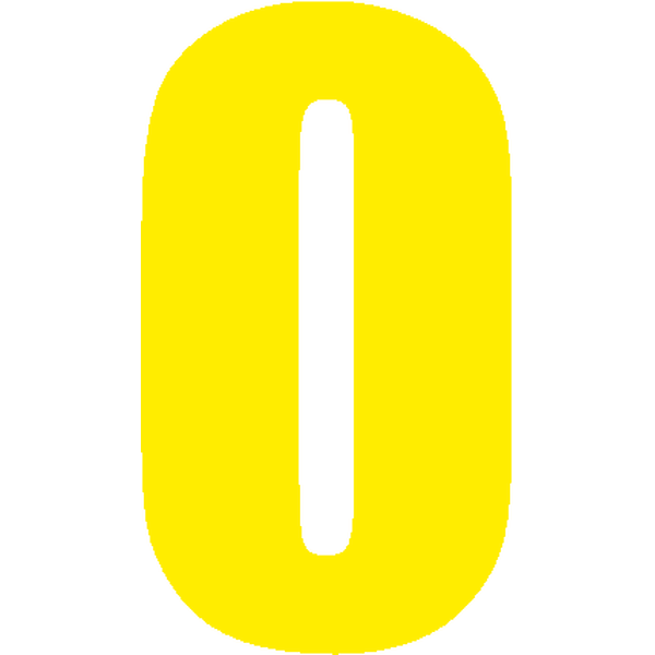 Karting numero keltainen 0