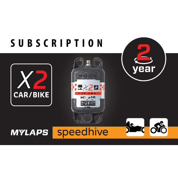 Mylaps käyttöaikatilaus -kortti X2 Car/Bike transponderille