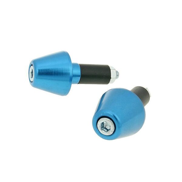 Bar end, 13,5mm, Blue