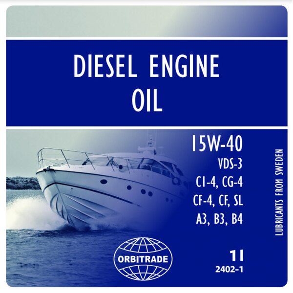 Orbitrade Diesel engine oil 15W40 208L