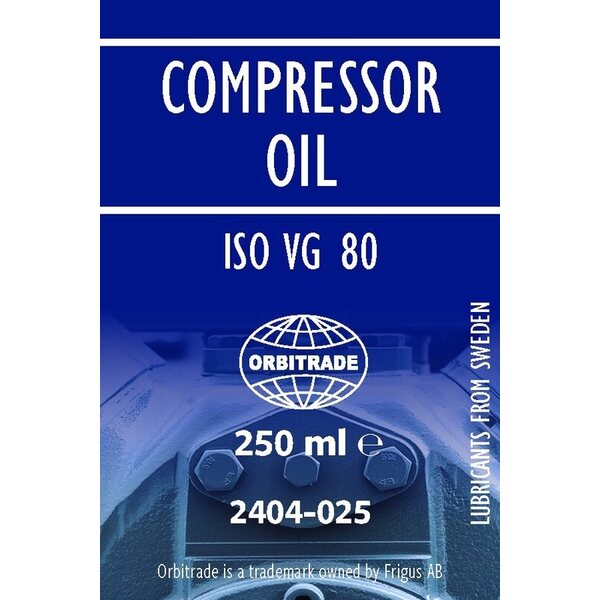 Orbitrade Compressor oil ISO VG 80 250ml