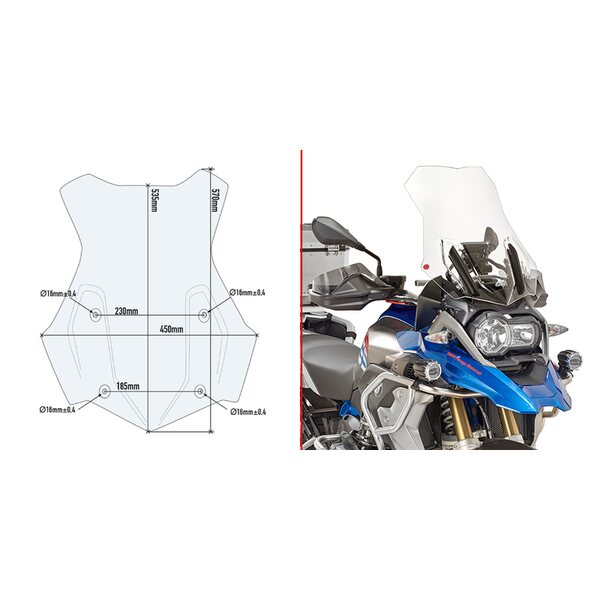 Givi SPOILER BMW R1200GS (2016-17)