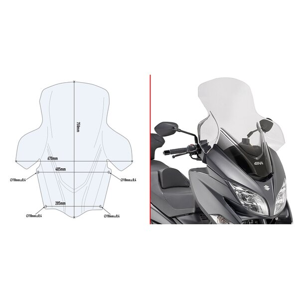 Givi SPOILER SUZUKI BURGMAN 400